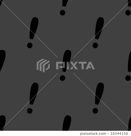 The exclamation point web icon. flat design. Seaml - Stock Illustration ...