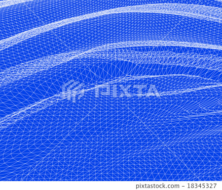 Water Surface. Wavy Grid Vector Background Water Surface. Wavy Grid Vector Background 18345327
