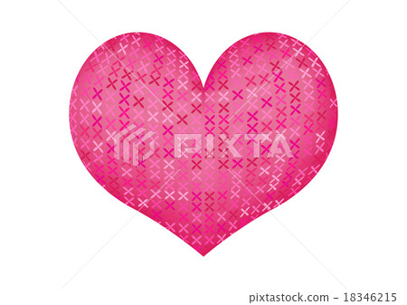 Pink Heart isolated on white background - Stock Illustration [18346215 ...