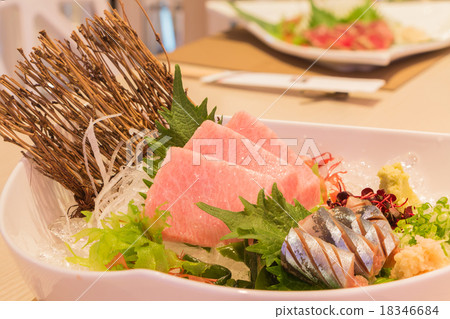 Otoro sashimi (Maguro) and shin samma sashimi Otoro sashimi (Maguro) and shin samma sashimi 18346684