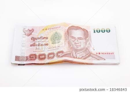 Thai money isolated on white background 18346843