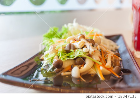 mushroom salad and roselle water mushroom salad and roselle water 18347133