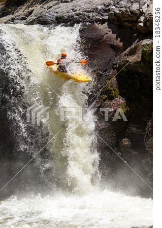 Kayak Waterfall Jump 18348256