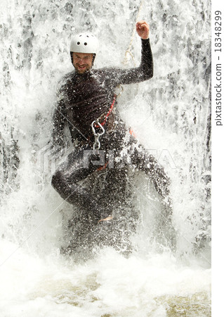 Extreme Canyoning Waterfall Fun Extreme Canyoning Waterfall Fun 18348299