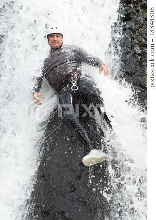 Extreme Canyoning Waterfall Fun Extreme Canyoning Waterfall Fun 18348306