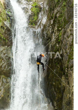 Canyoning Waterfall Descent Canyoning Waterfall Descent 18348716