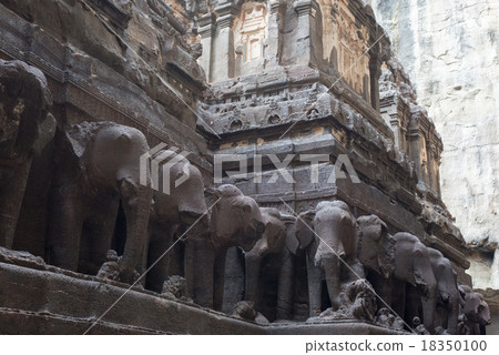Elephant of India Ellora Kailashanatha Temple 18350100
