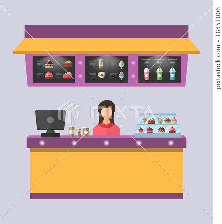 Sweet Shop with Cakes, Ice Creams, 18351006