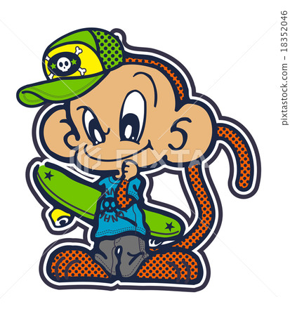 2016 Monkey greeting card 18352046