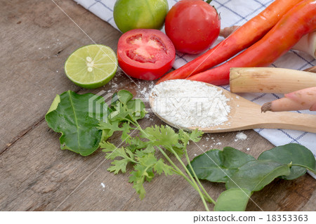 prepared spicy herb ingredient for cooking prepared spicy herb ingredient for cooking 18353363