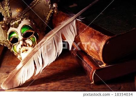 Books And Mask 18354034
