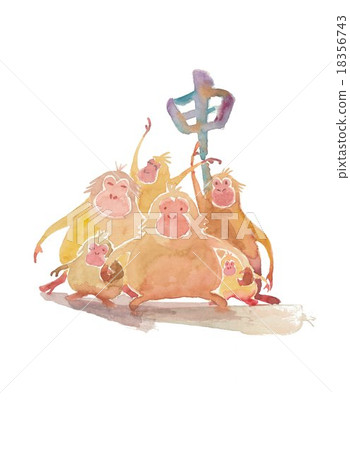 Monkey New Year's material Monkey New Year's material 18356743