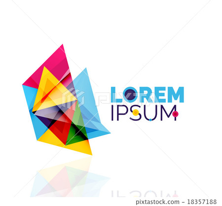 Logo, abstract geometric business icon Logo, abstract geometric business icon 18357188