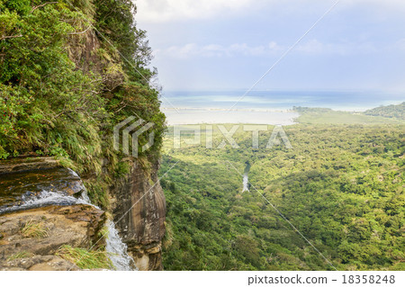 View from the top of the waterfall of Iriomote Island Pinaisala 18358248