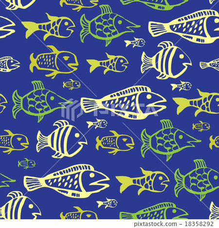 Background fish - Stock Illustration [18358292] - PIXTA