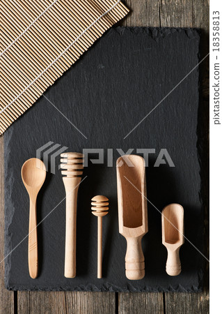 Wooden kitchen utensils Wooden kitchen utensils 18358813