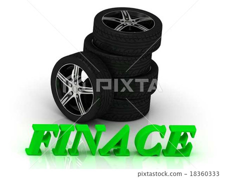 FINACE- bright letters and rims mashine wheels 18360333