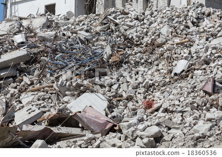 Demolished house before reconstruction Demolished house before reconstruction 18360536