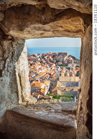 Aerial View on the Old City of Dubrovnik, Croatia Aerial View on the Old City of Dubrovnik, Croatia 18361110