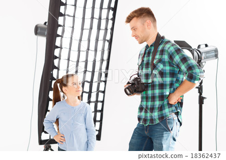 Both photographer and model standing in the same Both photographer and model standing in the same 18362437