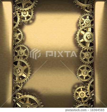 metal background with cogwheel gears metal background with cogwheel gears 18364583