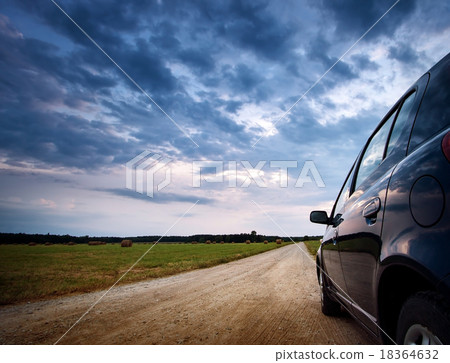 Car on country road Car on country road 18364632