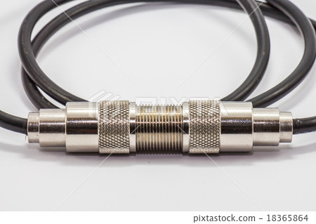Radio  connector on white isolate background 18365864