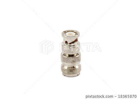 Radio  connector on white isolate background 18365870