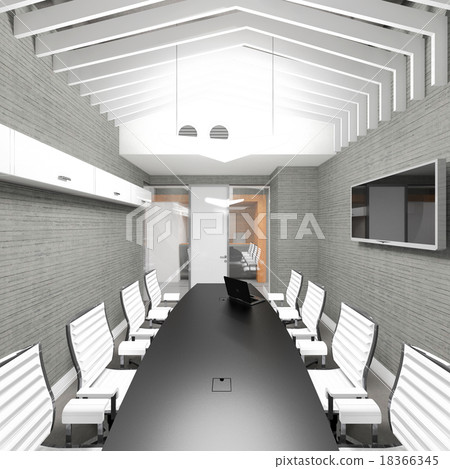 Empty modern office interior meeting room Empty modern office interior meeting room 18366345