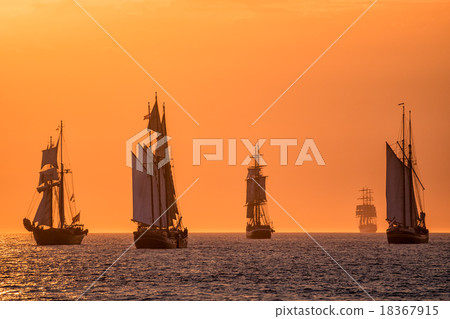 Sailing ships on the Baltic Sea 18367915