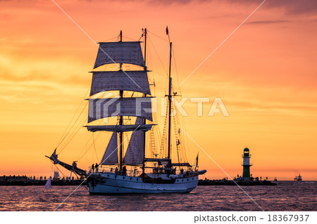 Sailing ship on the Baltic Sea 18367937