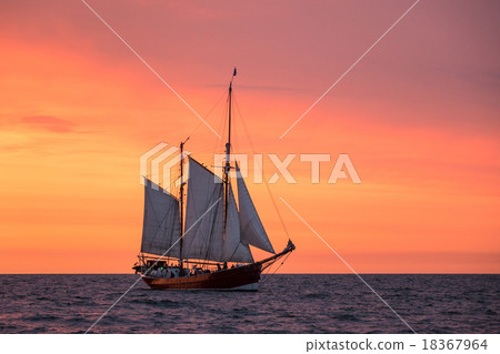 Sailing ships on the Baltic Sea Sailing ships on the Baltic Sea 18367964