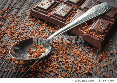 Closeup of dark chocolate 18368066