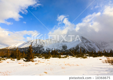 winter landscape, High Tatra Mountains 18368675