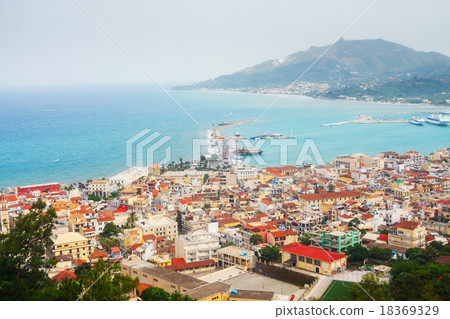 view of the city and harbor Zakynthos, Greece view of the city and harbor Zakynthos, Greece 18369329