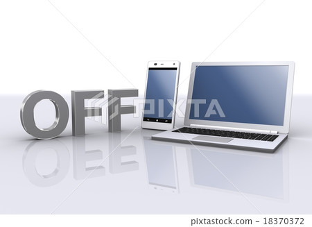 Power off smartphone and laptop 18370372