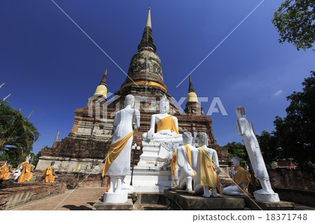 Thailand, ruins of Ayutthaya Wat Yai Chai Mongkon Thailand, ruins of Ayutthaya Wat Yai Chai Mongkon 18371748
