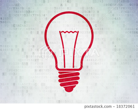 Business concept: Light Bulb on Digital Paper - Stock Illustration ...