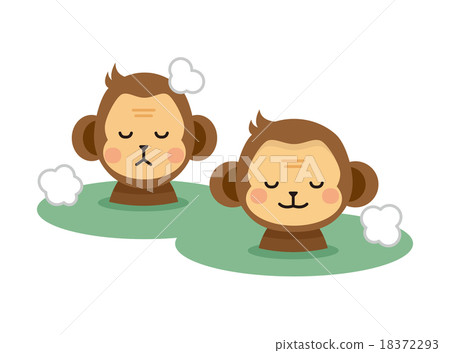 Monkeys and hot springs 18372293
