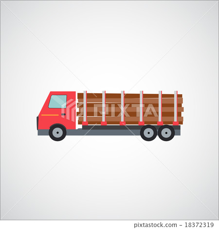 Ftat Truck Vector Illustration Ftat Truck Vector Illustration 18372319
