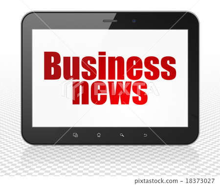 News concept: Tablet Pc Computer with Business News concept: Tablet Pc Computer with Business 18373027