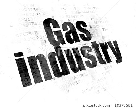 Industry concept: Gas Industry on Digital 18373591