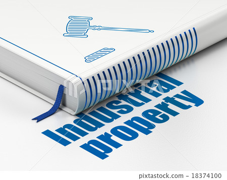 Law concept: book Gavel, Industrial Property on Law concept: book Gavel, Industrial Property on 18374100