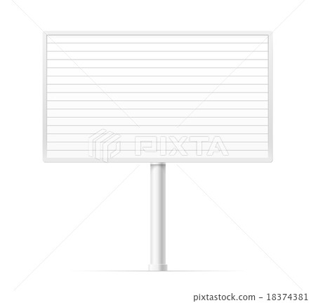 Blank urban advertising board template 18374381