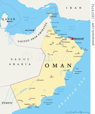 Oman Political Map Oman Political Map 18374752