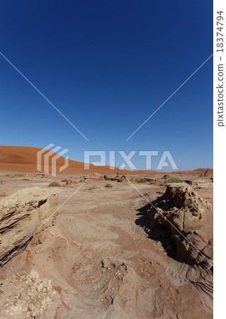 beautiful sunrise landscape of hidden Dead Vlei beautiful sunrise landscape of hidden Dead Vlei 18374794