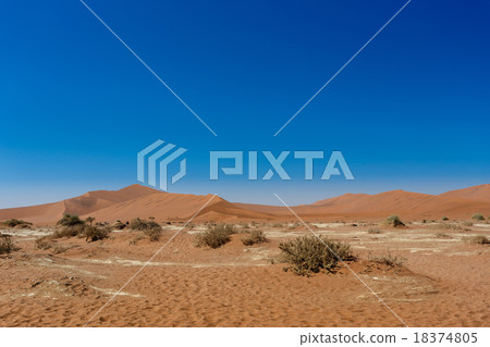 beautiful sunrise landscape of hidden Dead Vlei 18374805