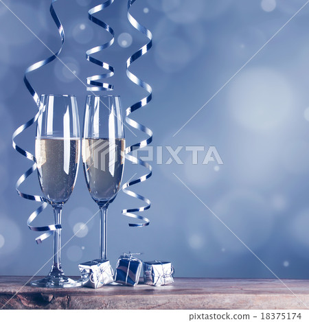 Two champagne glasses Two champagne glasses 18375174