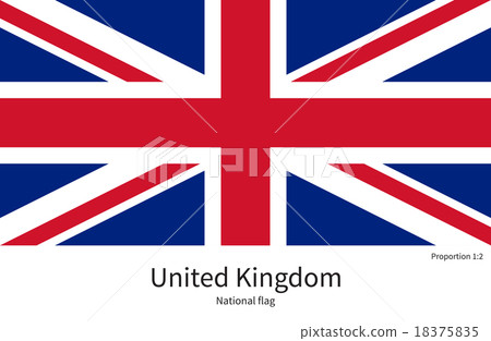 National flag of United Kingdom with correct National flag of United Kingdom with correct 18375835