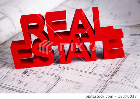 Real estate with house model and achitectural Real estate with house model and achitectural 18376038